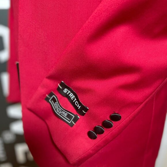 DINNER JACKET BLACK SATIN PEAK LAPEL - Picture 5 of 5